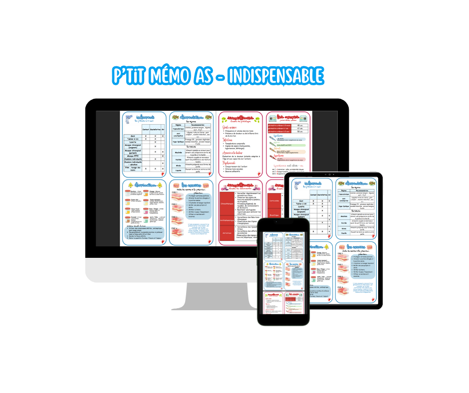PDF - Pack p’tit mémo AS - L’indispensable pour les Aide-soignants